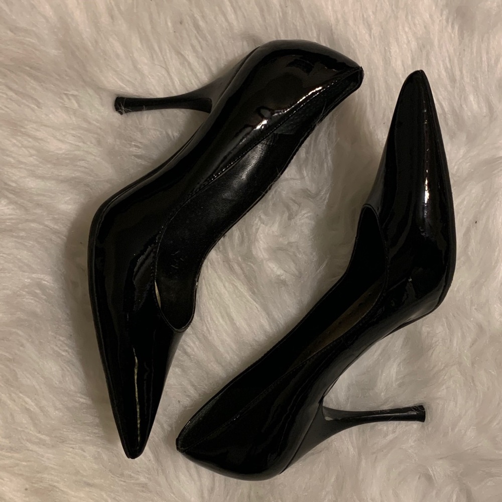 BCBGirls Black Patent Leather Heels - Picture 3 of 8